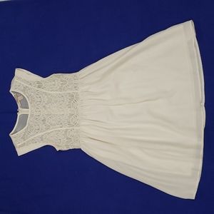 Ivory Lace Skater Dress